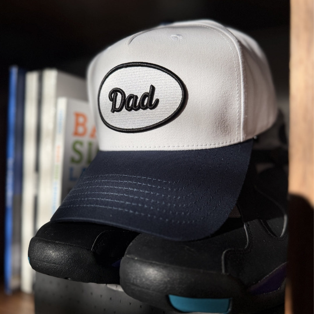 Just Dad - White/Navy