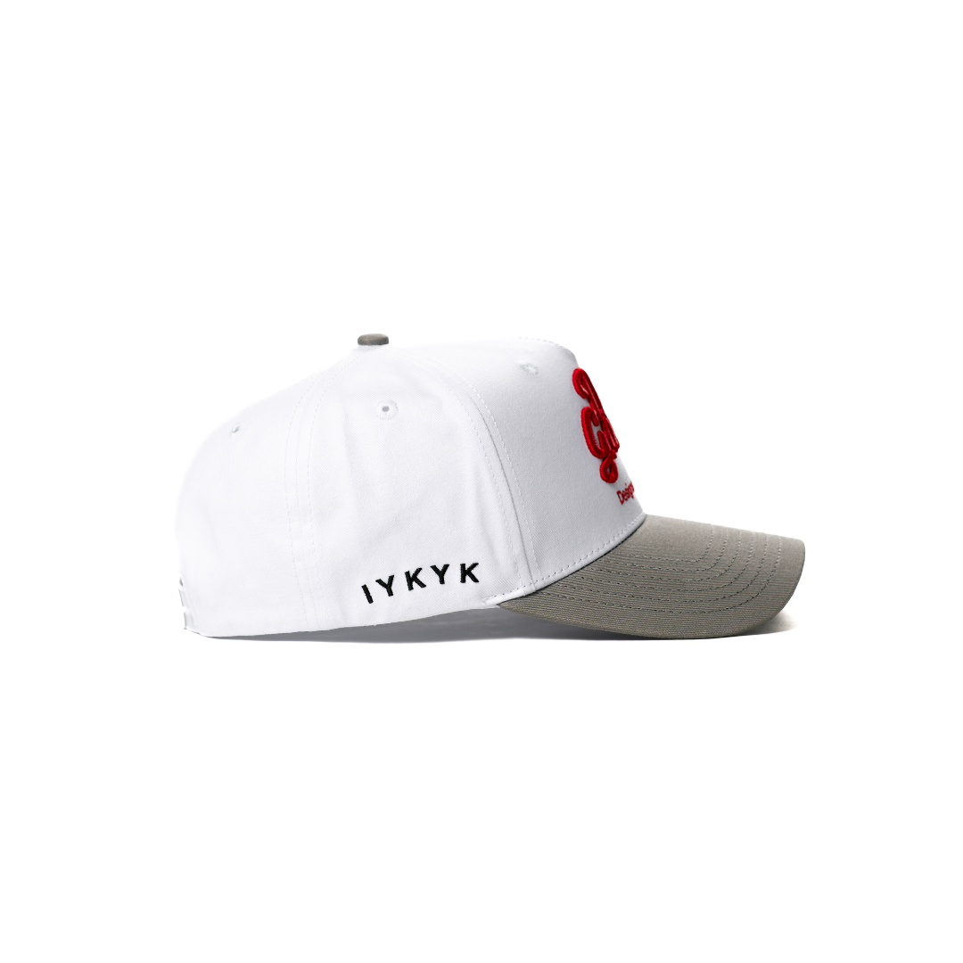 White, Grey & Red