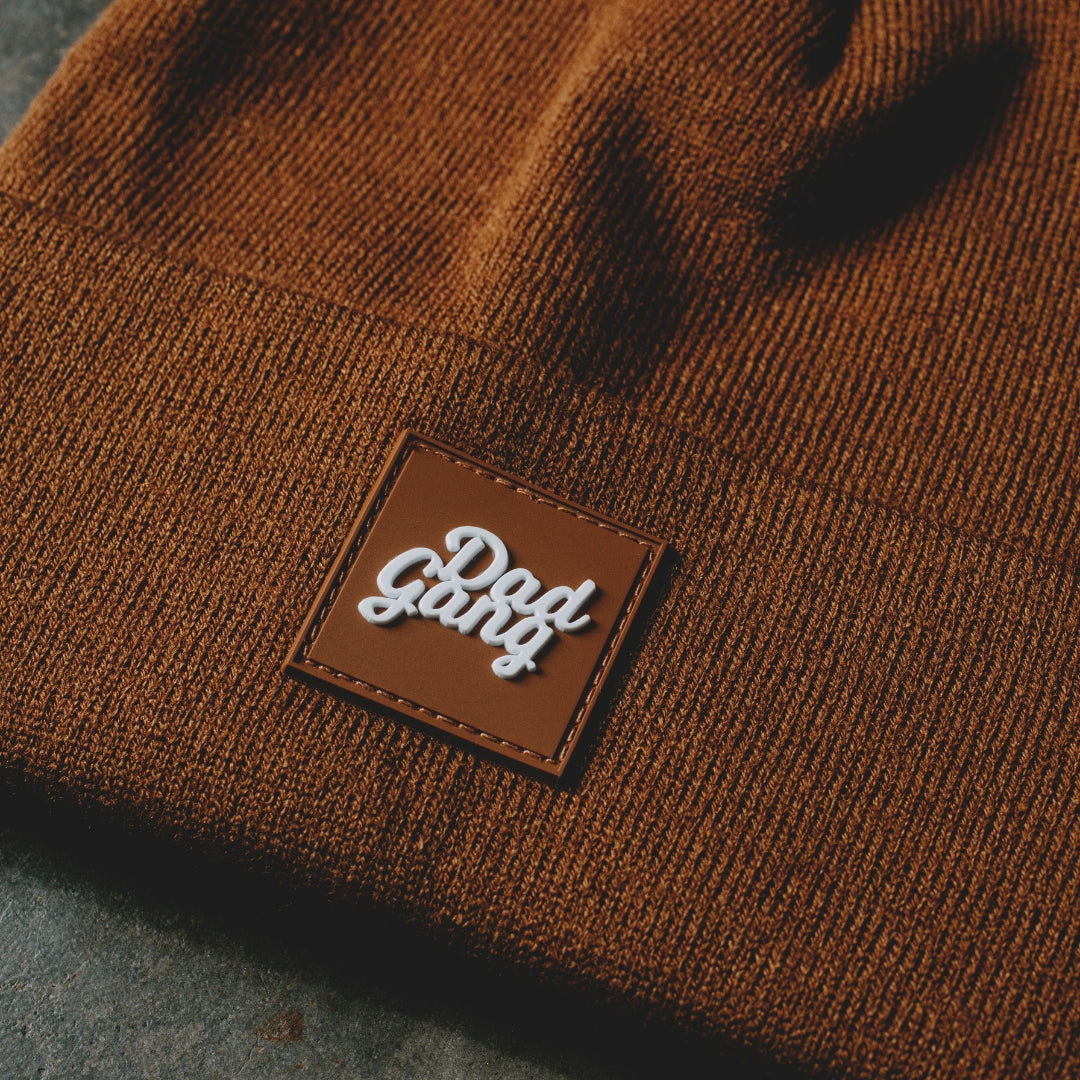 Dad Gang Logo Beanie - Rust/Burnt Orange