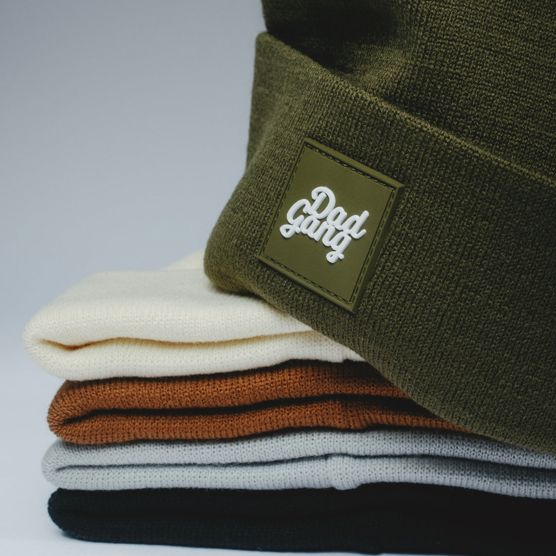 Dad Gang Logo Beanie - Olive