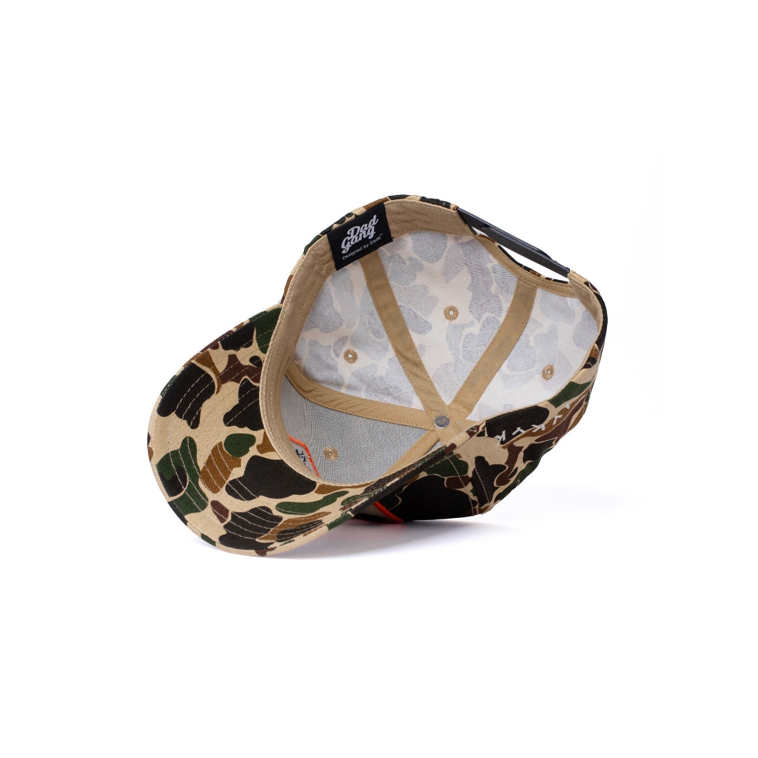 The Garage Hat - Duck Camo/Orange