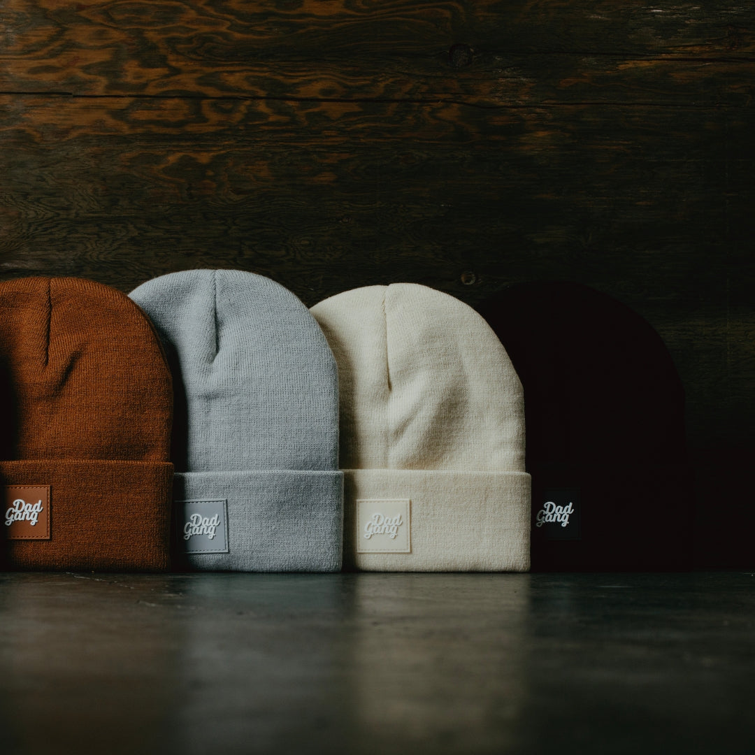 Dad Gang Logo Beanie - Cream
